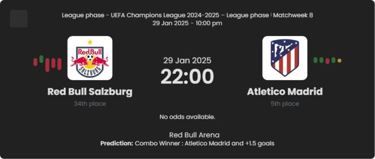 Red Bull Salzburg - Atletico Madrid 1 featured image 21419