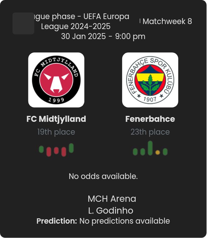 FC Midtjylland - Fenerbahce 7 featured image 61132
