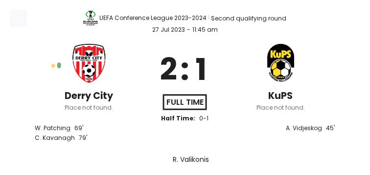 Derry City - KuPS ?:? - 2023-07-27 1 featured image 154739