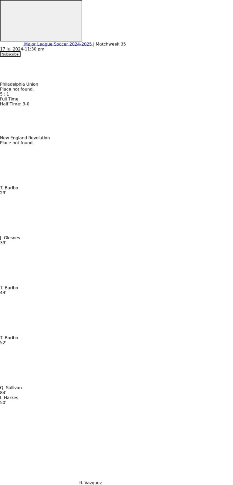 Philadelphia Union - New England Revolution ?:? - 2024-07-17 6 featured image 147675