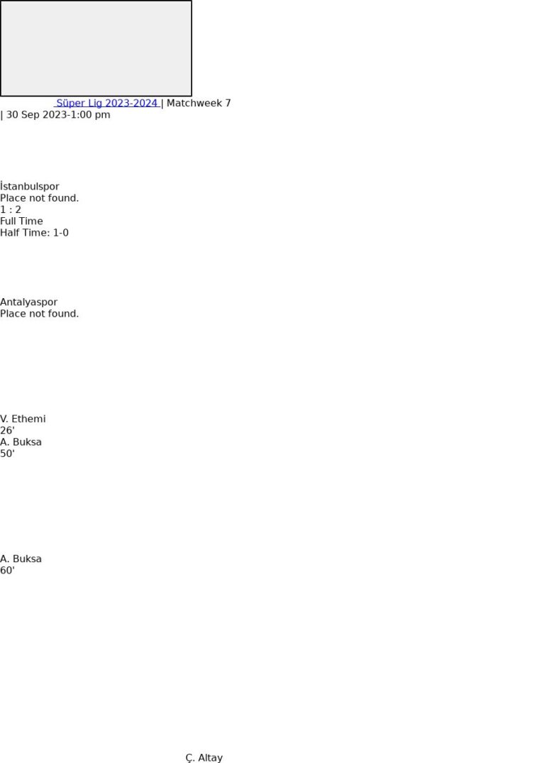 İstanbulspor - Antalyaspor ?:? - 2023-09-30 5 featured image 150896