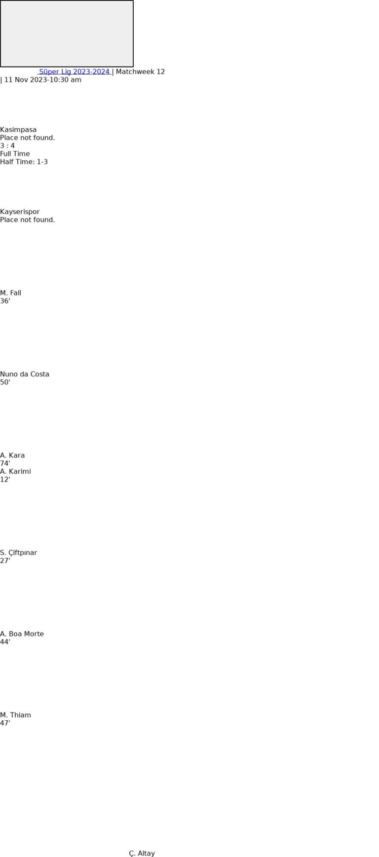 Kasimpasa - Kayserispor ?:? - 2023-11-11 1 featured image 150946