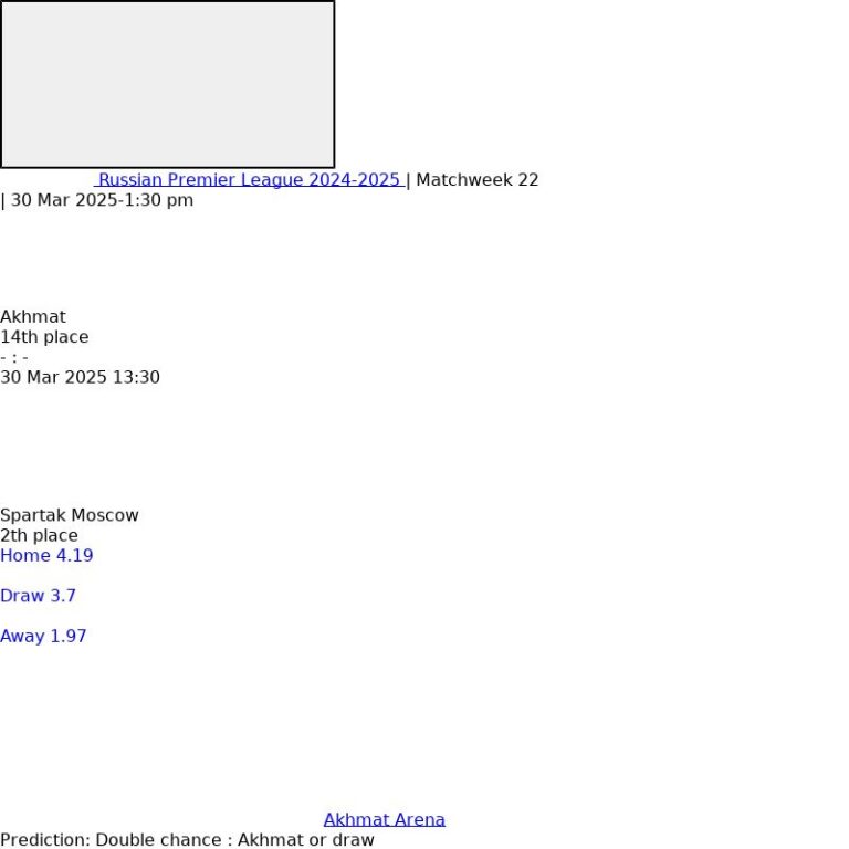Akhmat - Spartak Moscow ?:? - 2025-03-30 3 featured image 152940