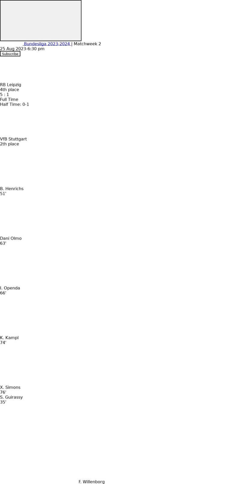 RB Leipzig - VfB Stuttgart 5 featured image 34943