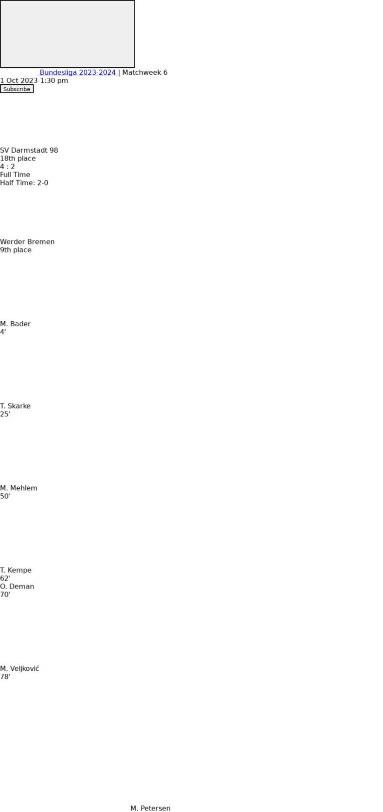 SV Darmstadt 98 - Werder Bremen 4 featured image 34989