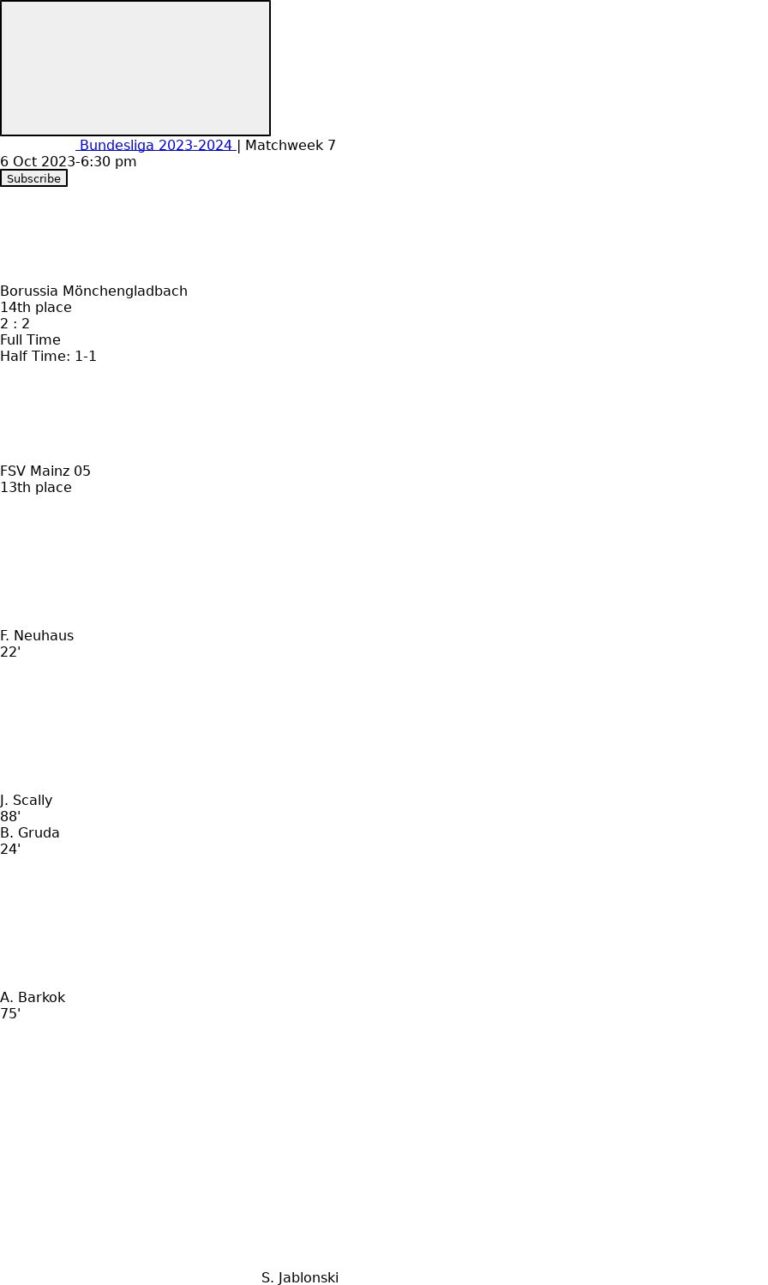 Borussia Mönchengladbach - FSV Mainz 05 2 featured image 34991