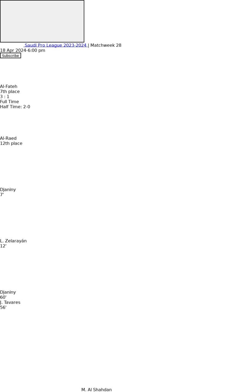 Al-Fateh - Al-Raed ?:? - 2024-04-18 1 featured image 150254