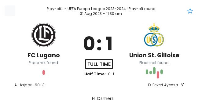 FC Lugano - Union St. Gilloise ?:? - 2023-08-31 2 featured image 154205