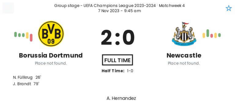 Borussia Dortmund - Newcastle 4 featured image 38231