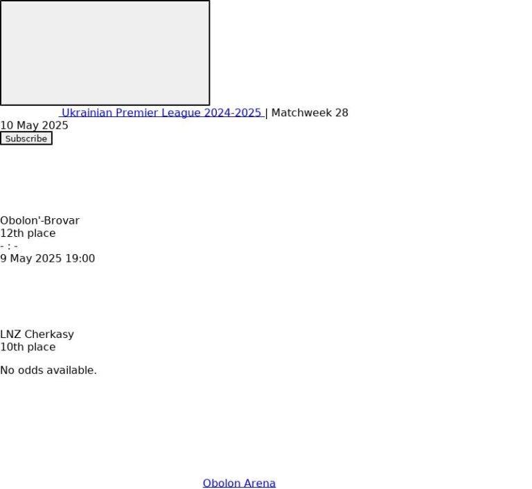 Obolon'-Brovar - LNZ Cherkasy ?:? - 2025-05-10 2 featured image 53735