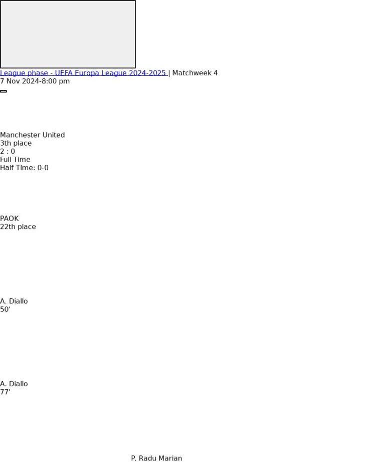 Manchester United - PAOK 2 featured image 61063
