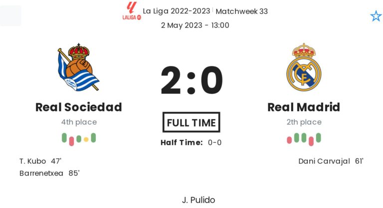 Real Sociedad - Real Madrid 1 featured image 66198