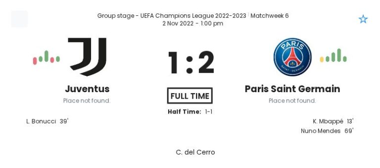Juventus - Paris Saint Germain 1 featured image 67675