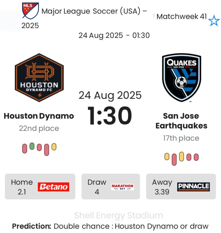 Houston Dynamo - San Jose Earthquakes ?:? - 2025-08-24 7 featured image 184364