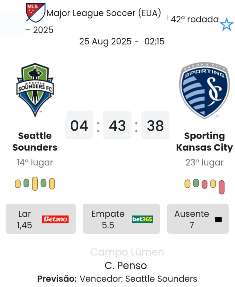 Seattle Sounders - Sporting Kansas City ?:? - 2025-08-25 9 featured image 184371