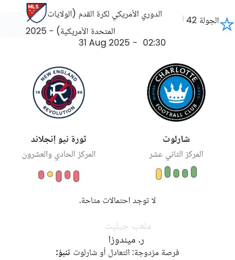 New England Revolution - Charlotte ?:? - 2025-08-30 6 featured image 184374