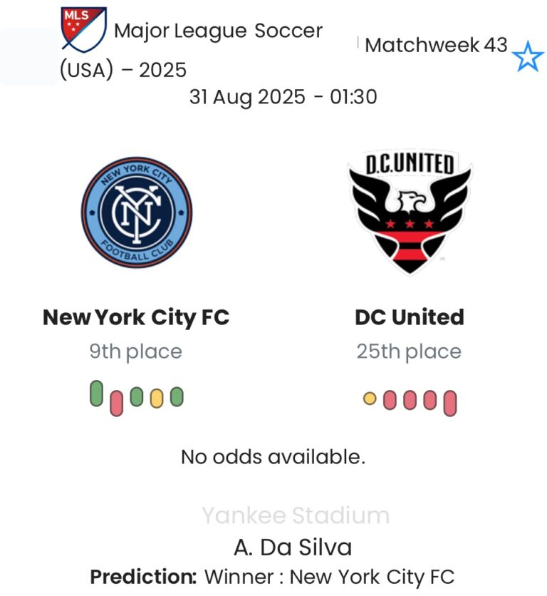 New York City FC - DC United ?:? - 2025-08-30 5 featured image 184376