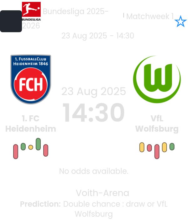 1. FC Heidenheim - VfL Wolfsburg ?:? - 2025-08-23 2 featured image 190110