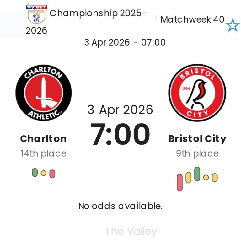 Charlton - Bristol City ?:? - 2026-04-03 1 featured image 192496