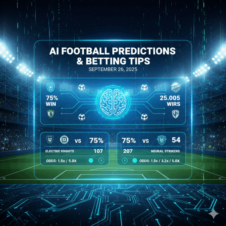 AI Football Predictions & Betting Tips for September 26, 2025 1 Gemini Generated Image bm8aj6bm8aj6bm8a