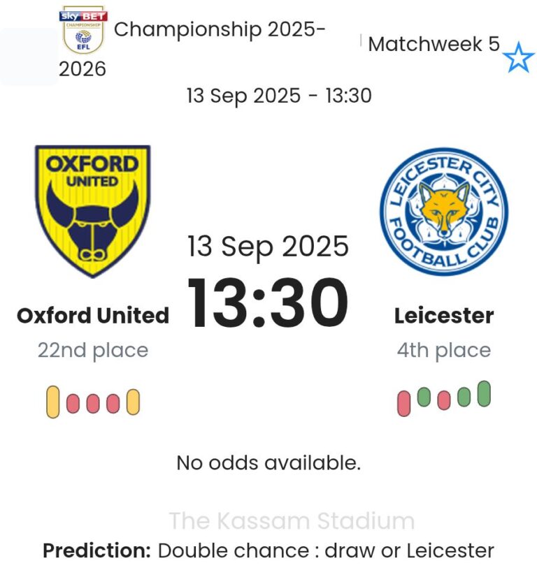 Oxford United - Leicester ?:? - 2025-09-13 7 featured image 192070