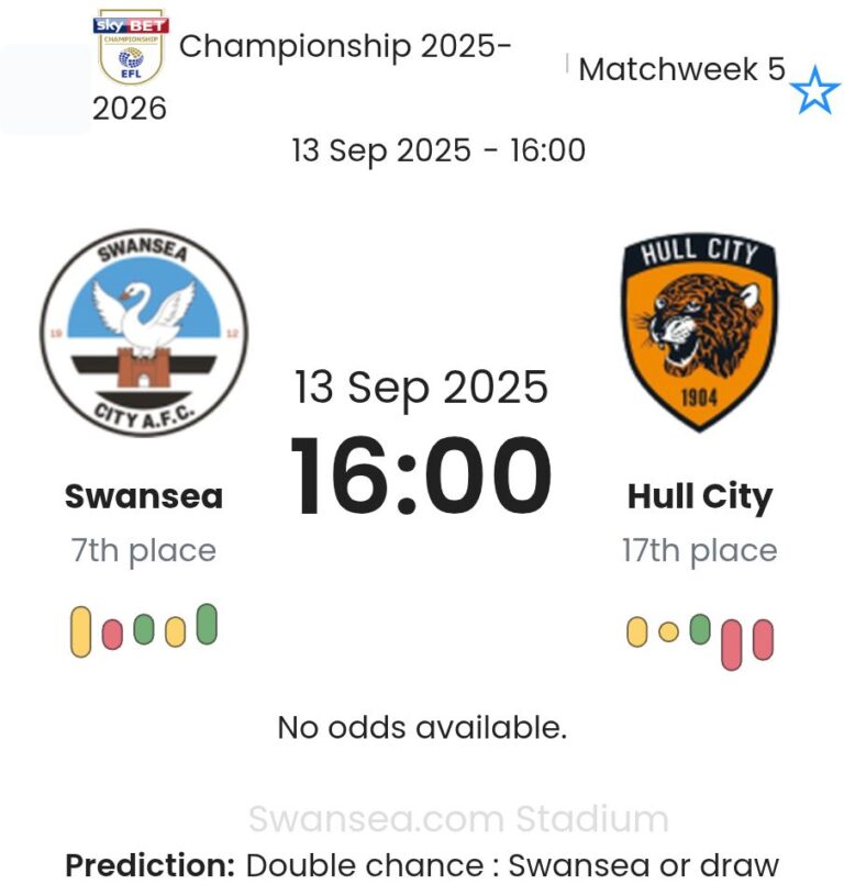 Swansea - Hull City ?:? - 2025-09-13 2 featured image 192075