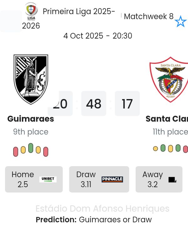 Guimaraes - Santa Clara ?:? - 2025-10-04 6 featured image 191006