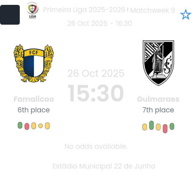 Famalicao - Guimaraes ?:? - 2025-10-26 2 featured image 191020