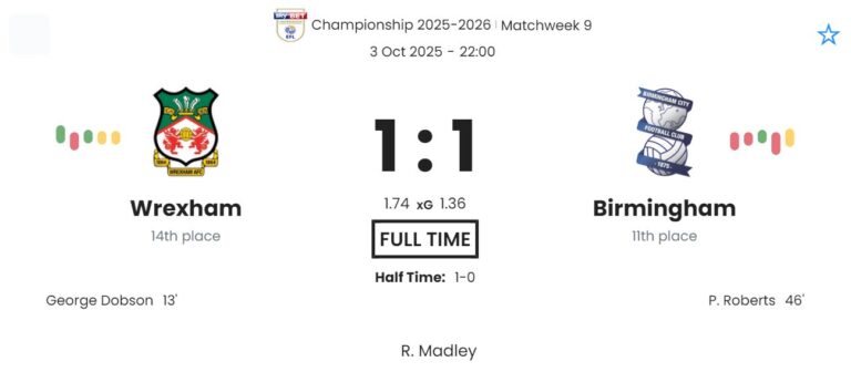 Wrexham - Birmingham ?:? - 2025-10-03 2 featured image 192115