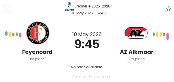 Feyenoord - AZ Alkmaar ?:? - 2026-05-10 1 featured image 192892
