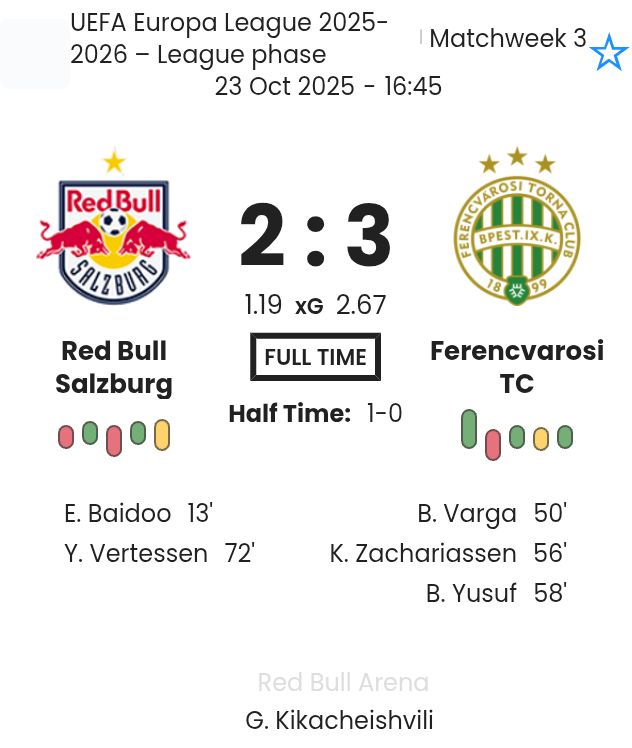 Red Bull Salzburg - Ferencvarosi TC ?:? - 2025-10-23 5 featured image 202282