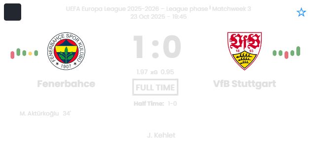 Fenerbahce - VfB Stuttgart ?:? - 2025-10-23 4 featured image 202283