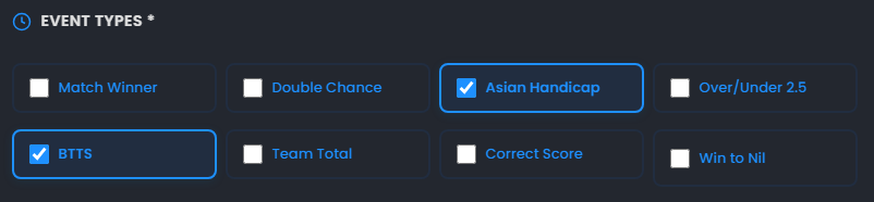 Predictions Event Types
