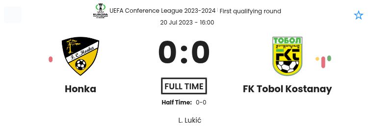 Honka - FK Tobol Kostanay ?:? - 2023-07-20 2 featured image 154657