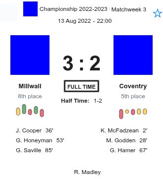 Millwall - Coventry ?:? - 2022-08-13 1 featured image 159381