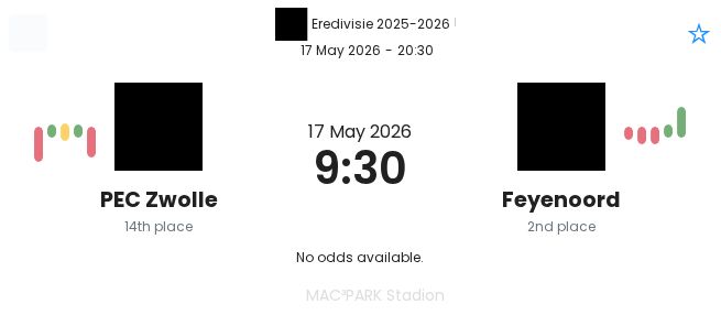 PEC Zwolle - Feyenoord ?:? - 2026-05-17 3 featured image 192896