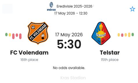 FC Volendam - Telstar ?:? - 2026-05-17 1 featured image 192903
