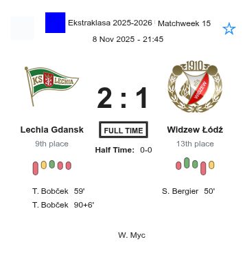 Lechia Gdansk - Widzew Łódź ?:? - 2025-11-08 8 featured image 197255